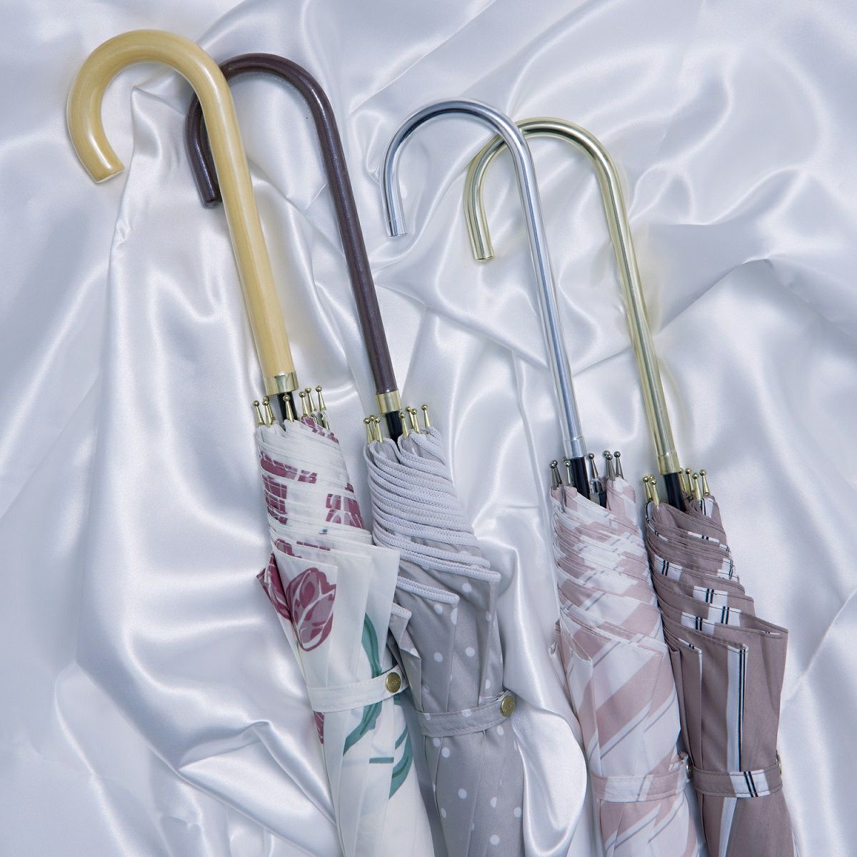 assa公式 WRJ227 マルチドット 耐風ジャンプ傘 レディース ワンプッシュ開閉