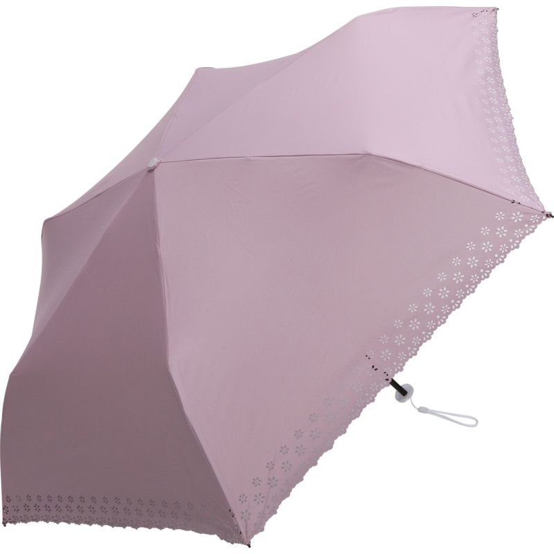 assa公式 FM637 小花ヒートダウン 折りたたみ日傘 ピンク 超撥水 UVカット