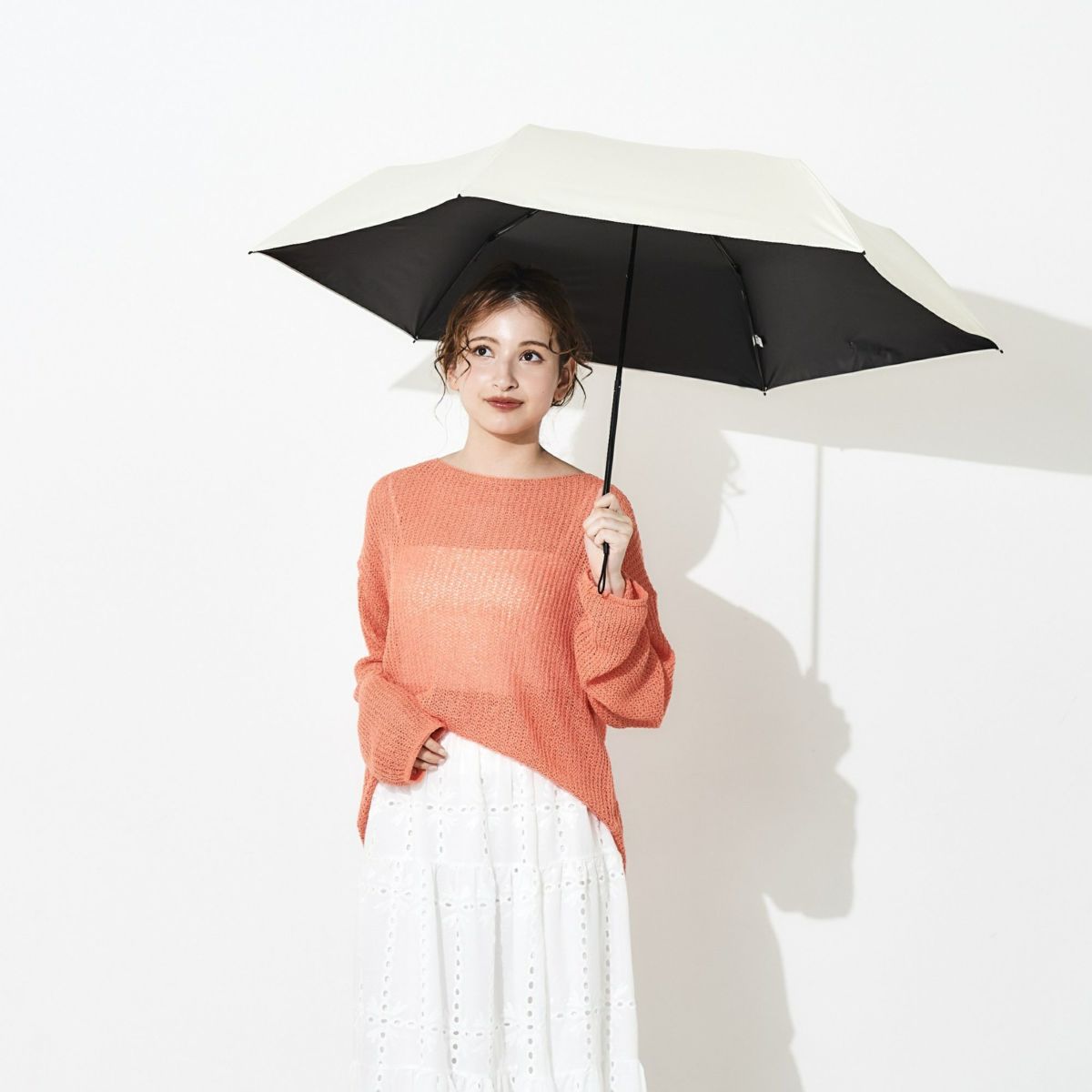 assa公式 メンズ 完全遮光 折りたたみ傘 AM544 晴雨兼用 軽量 58cm 無地