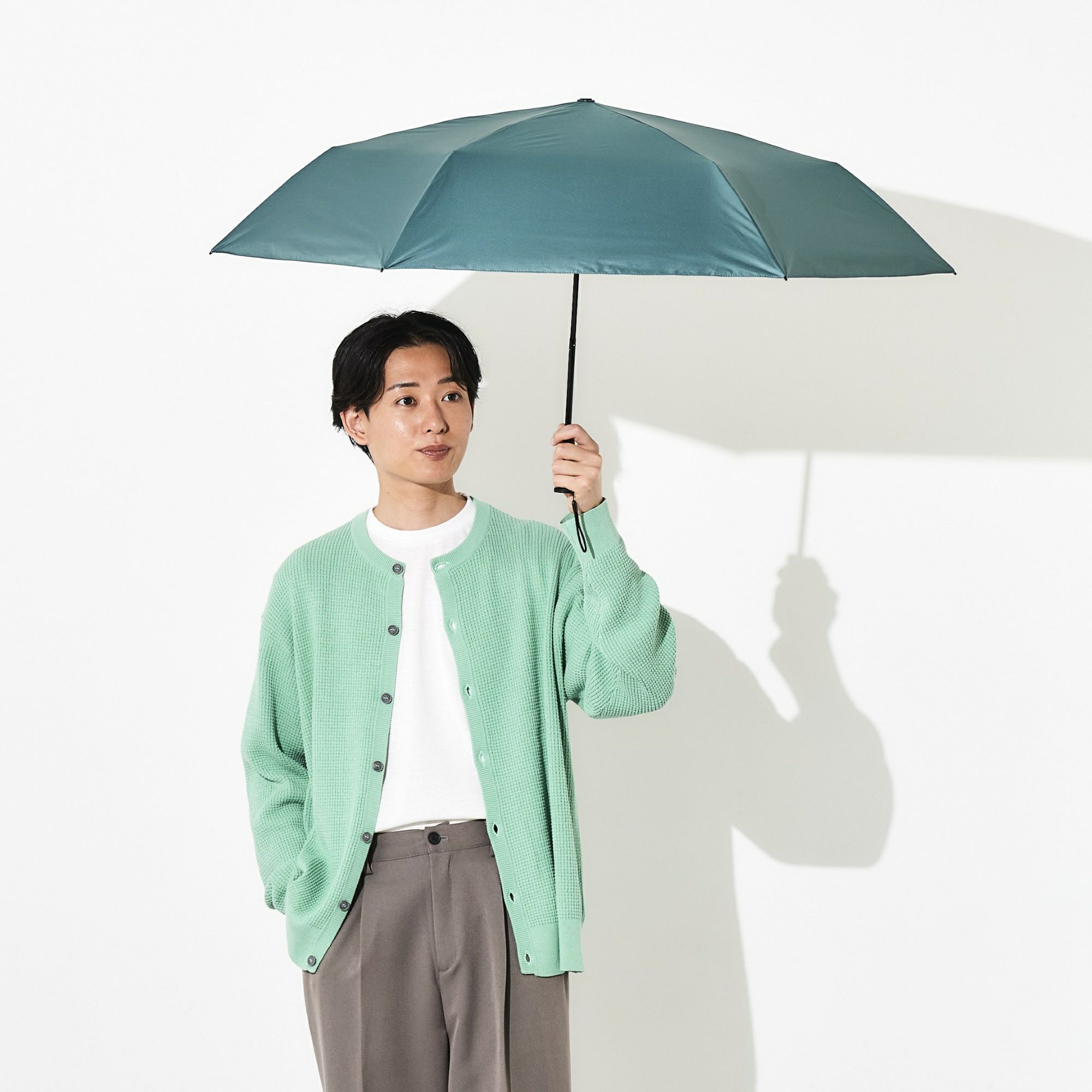 日傘 無地 《ALL IN UMBRELLA》 ユニセックス 晴雨兼用 折りたたみ傘