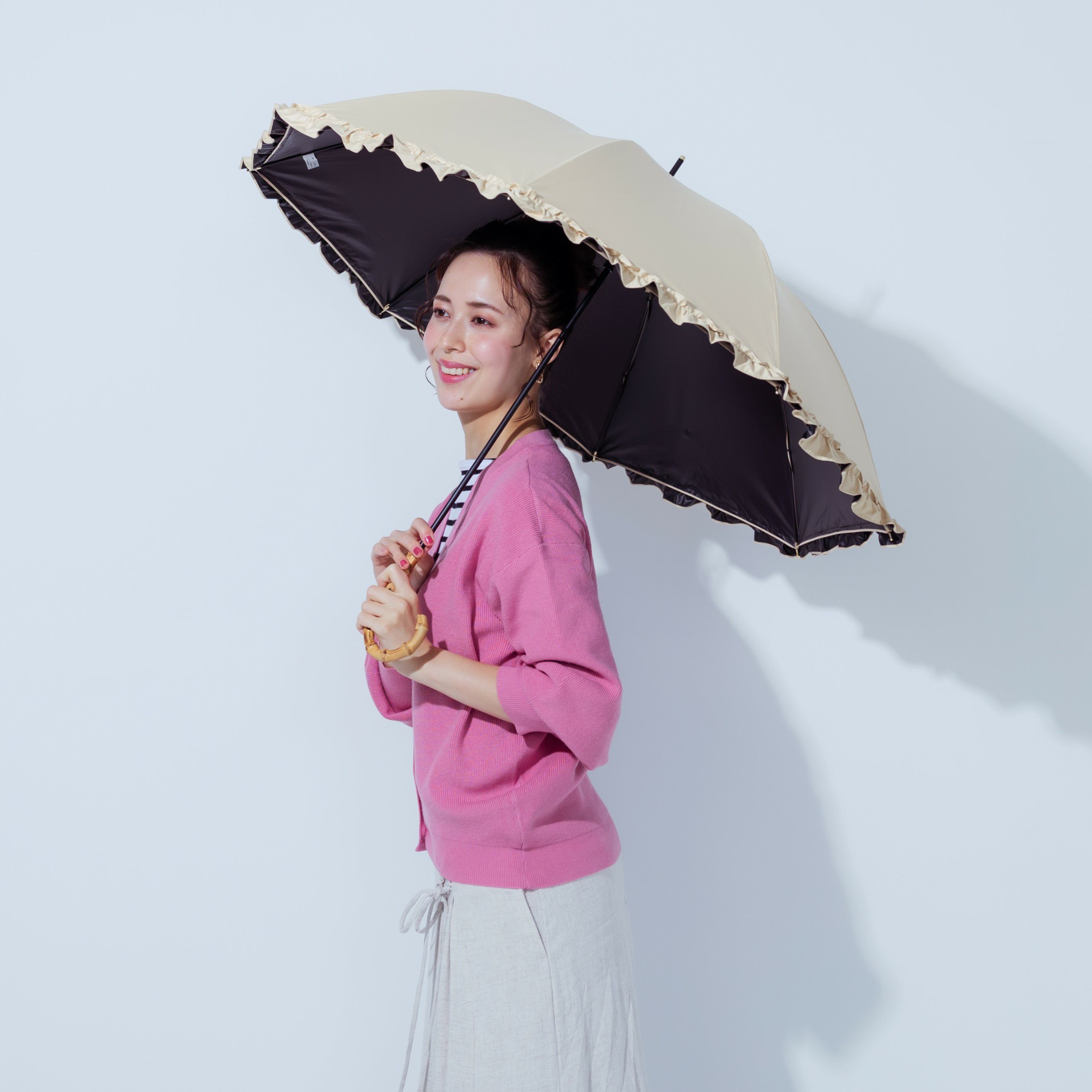 WEB限定】 日傘 フリル 長傘 FLL008 | ASCENTE Online Store