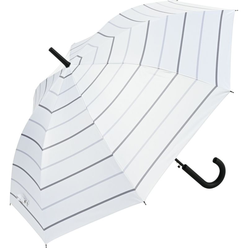 WEB限定】 日傘 ラインボーダー メンズ ジャンプ傘 FJ280 | ASCENTE