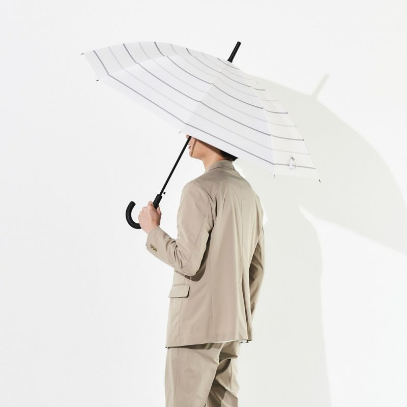 WEB限定】 日傘 ラインボーダー メンズ ジャンプ傘 FJ280 | ASCENTE