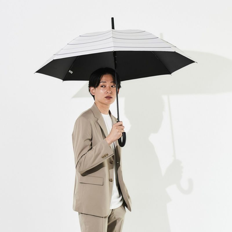 WEB限定】 日傘 ラインボーダー メンズ ジャンプ傘 FJ280 | ASCENTE
