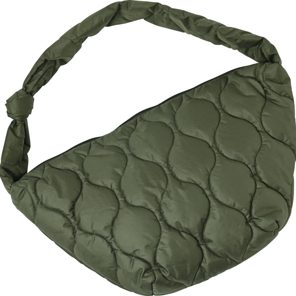 Accent Bag／キルティングブラック×ライムグリーン ショルダーバッグ