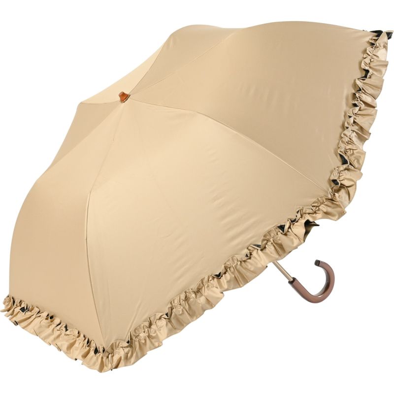 日傘 フリル 《BODY WRAP 100》 二段折りたたみ傘 BM701 | ASCENTE