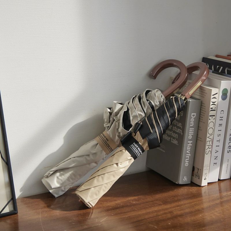 日傘 フリル 《BODY WRAP 100》 二段折りたたみ傘 BM701 | ASCENTE