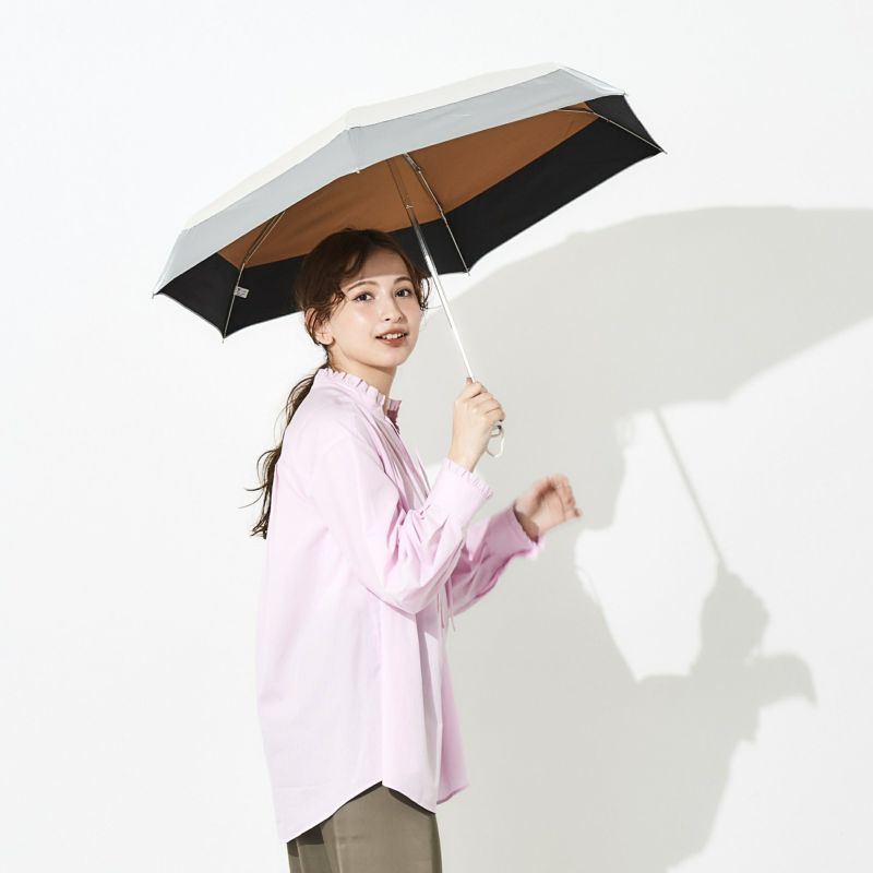 日傘 ホワイト切継 5段ミニ折りたたみ傘 FMM781 | ASCENTE Online Store