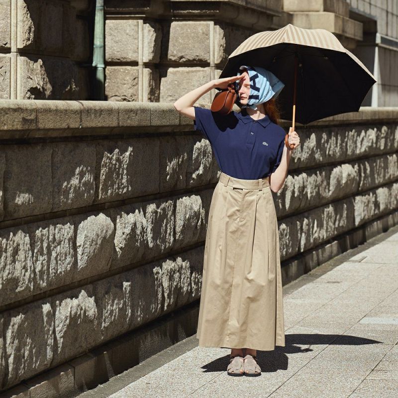 日傘 ボールドストライプ 《BODY WRAP 100》 長傘 BL913